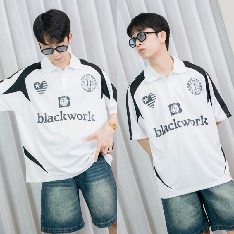 BLACKWORK POLO เสื้อโปโลทรงโอเวอร์ไซด์ - รูปที่ 5