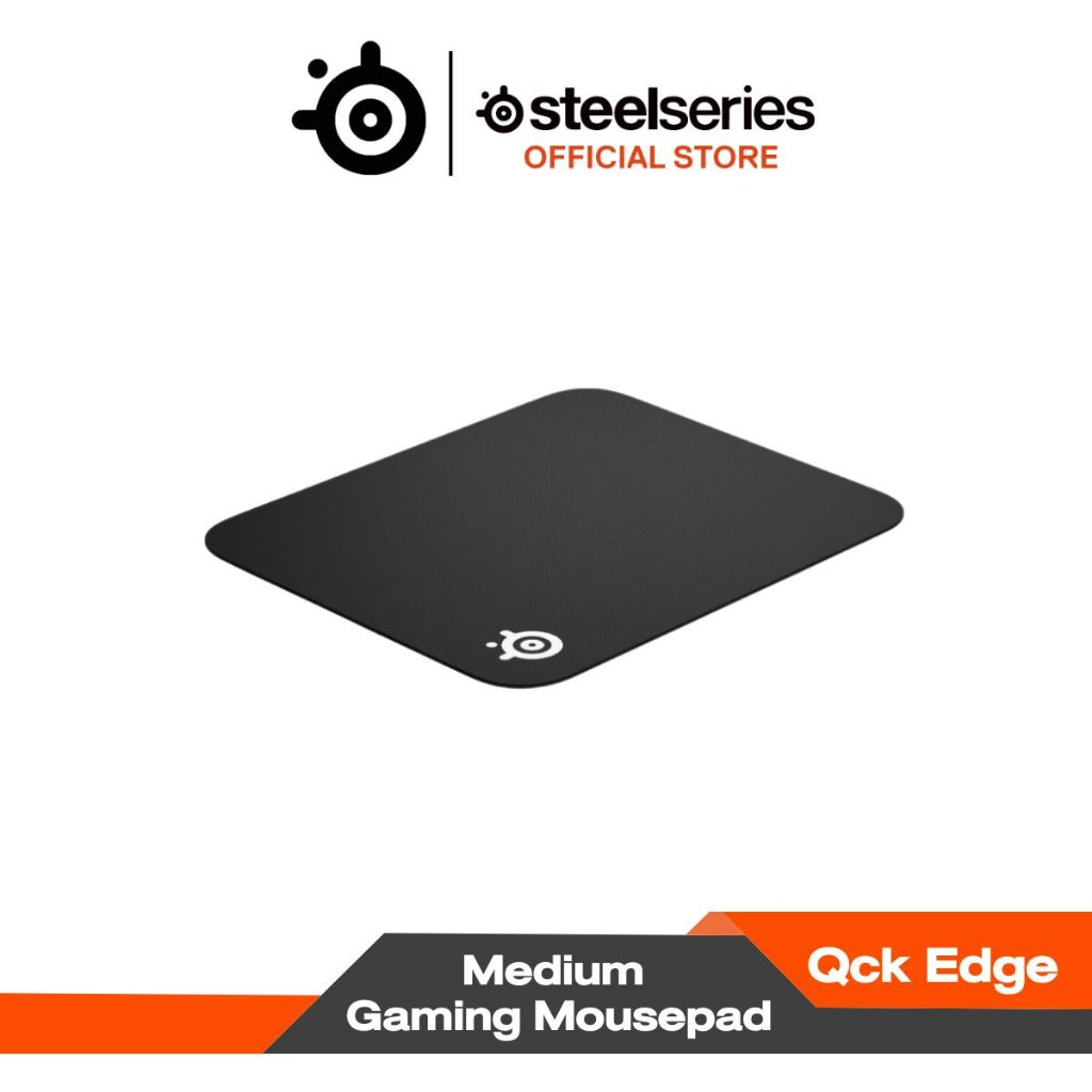 SteelSeries QcK Gaming Mousepad แผ่นรองเม้าส์ แบบ Control รุ่นเริ่มต้น ผ้า Micro-woven cloth S/L