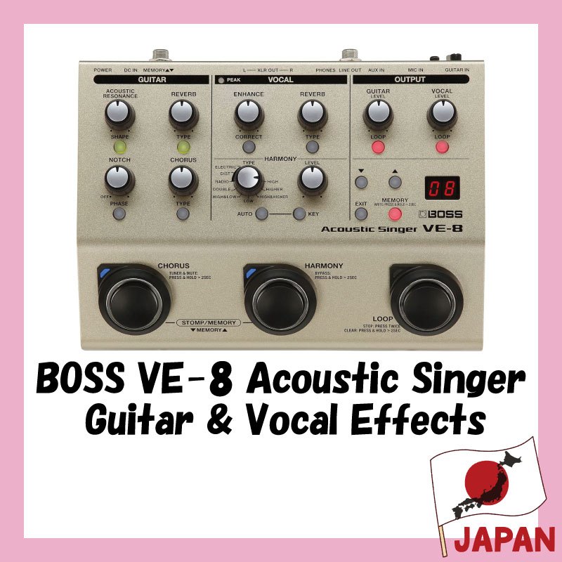 ส่งจาก Japan.BOSS/VE-8 Guirar vocal effects pedals acoustic singer