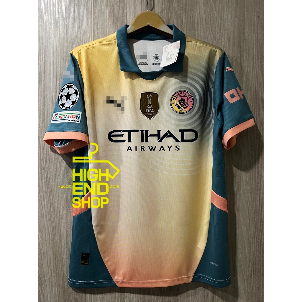 ใหม่ล่าสุด!! 2024/25 เสื้อบอล [เกรดแฟนบอล] แมนซิตี้ Four Kit ชุดสี่ เสื้อเปล่า หรือ พร้อมอามและเบอร์ชื่อ UCL