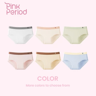 Pink Period🎀กางเกงชั้นใน กางเกงชั้นในสตรีผ้าฝ้ายนุ่มระบายอากาศดี ใส่สุดสบาย KNI-058