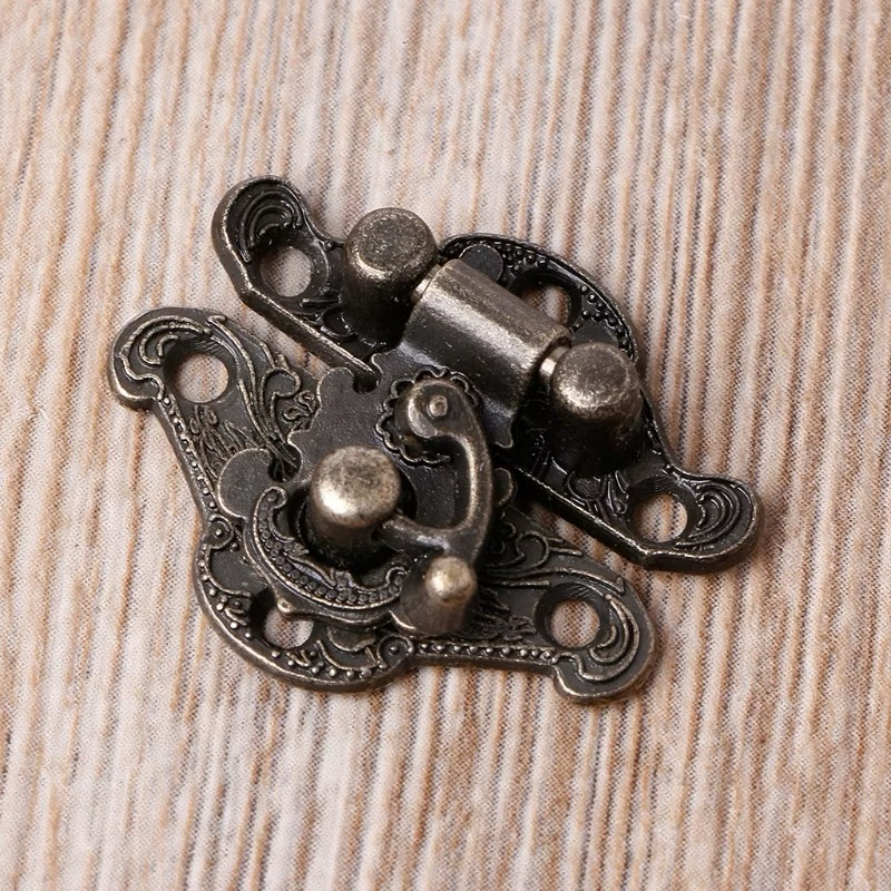 DIY ตัวล็อคกล่อง ล็อคกล่อง ตัวล็อคลายทรงจีน-ไกปืนเกี่ยว