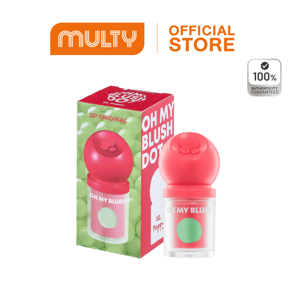 2P ORIGINAL OH MY BLUSH DOT 3 g. บลัชออนสูตรน้ำ (สีเบอร์ 09-10 ไม่แถมพัฟ)
