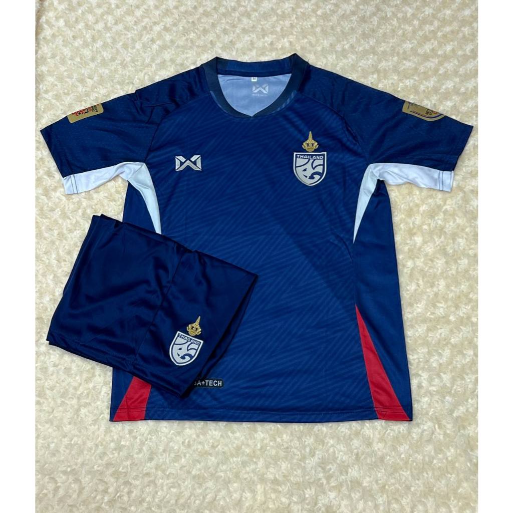 ชุดบอล WarriX ทีมชาติไทย แขนสั้น ปี2025 ใหม่ล่าสุด ชุดฟุตบอลผู้ใหญ่ เสื้อพร้อมกางเกง