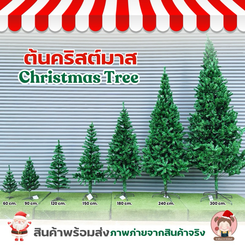 [สินค้าพร้อมส่ง] ต้นคริสต์มาส Christmas Tree ขนาด 60-120 cm.
