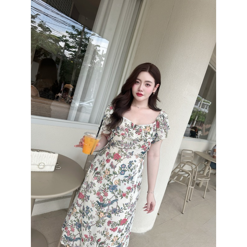 เดรสพริมโรส เดรสพลัสไซส์ เดรสสาวอวบ