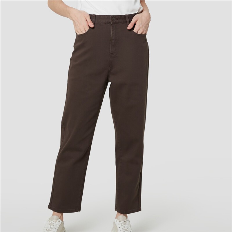 GIORDANO กางเกงขายาวผู้หญิง Women's High Waist Pants 05411024