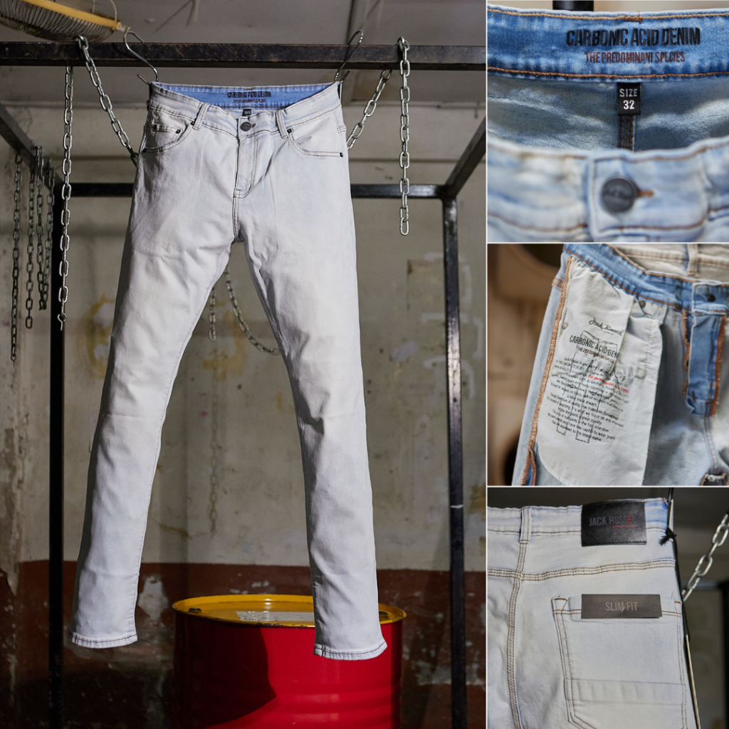 JACK RUSSEL กางเกงยีนส์ Slim-Fit รุ่น J-608 สี Jeans แจ็ครัสเซล