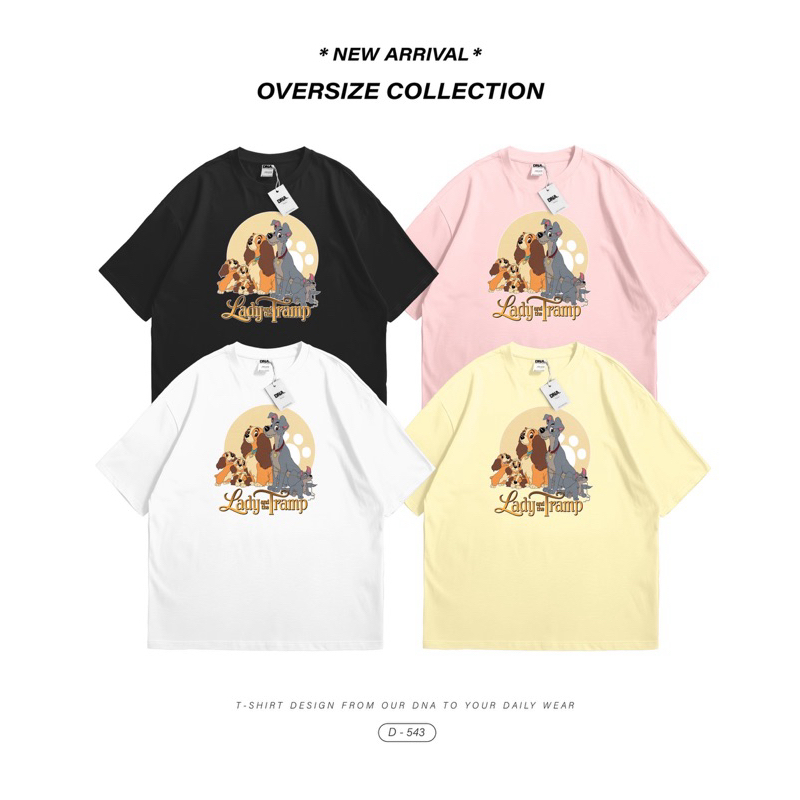 SIS.ON | พร้อมส่ง เสื้อยืดโอเวอร์ไซส์ Oversize DNA หมาเลดี้
