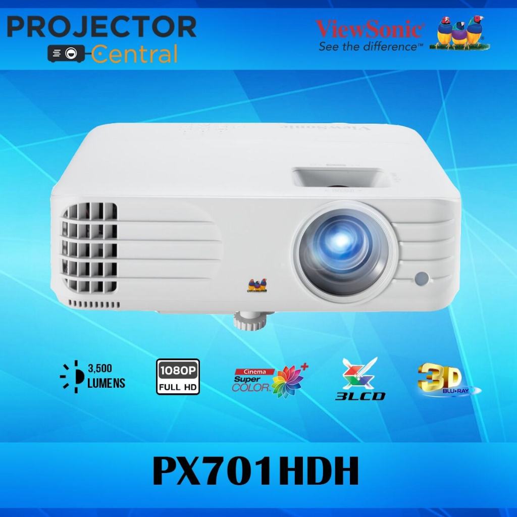 Viewsonic PX701HDH 3,500 ANSI Lumens 1080p Projector for Home and Business