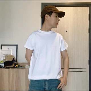 008 [Mens Baby Cropped T-Shirt] เสื้อยืดครอปผู้ชายคอกลม ทรงเบบี้ที คอฟิต ผ้านุ่ม