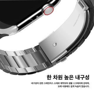 elago Apple Watch Metal Strap Band Stainless Steel 4, 5, 6, 7, 8, 9, 10, 11, SE, Ultra สายสแตนเลสแท้