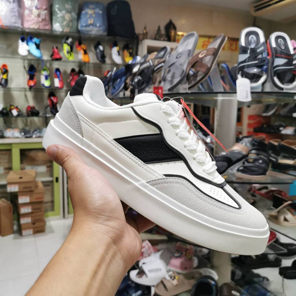 Baoji 1004 รองเท้าผ้าใบบาโอจิผู้ชาย​ รองเท้าผ้าใบแฟชั่น พิ้นยางดิบ​ รุ่น​ BRM1004
