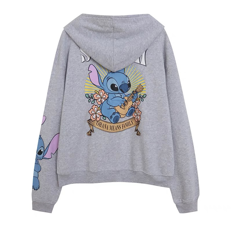 STITCH hoodie OHANA MEANS FAMILY (TS418) 🫐 เสื้อฮู้ด Stitch งาน Disney แท้