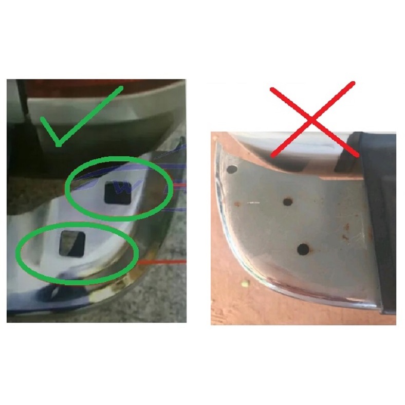 1ชิ้น ฝาปิดมุมกันชนท้าย TOYOTA HILUX VIGO CHAMP 2005 - 2015 ยางปิดหัวท้ายกันชน โตโยต้า วีโก้ แชมป์ ขอบกันชนท้าย ปิดมุม - รูปที่ 3