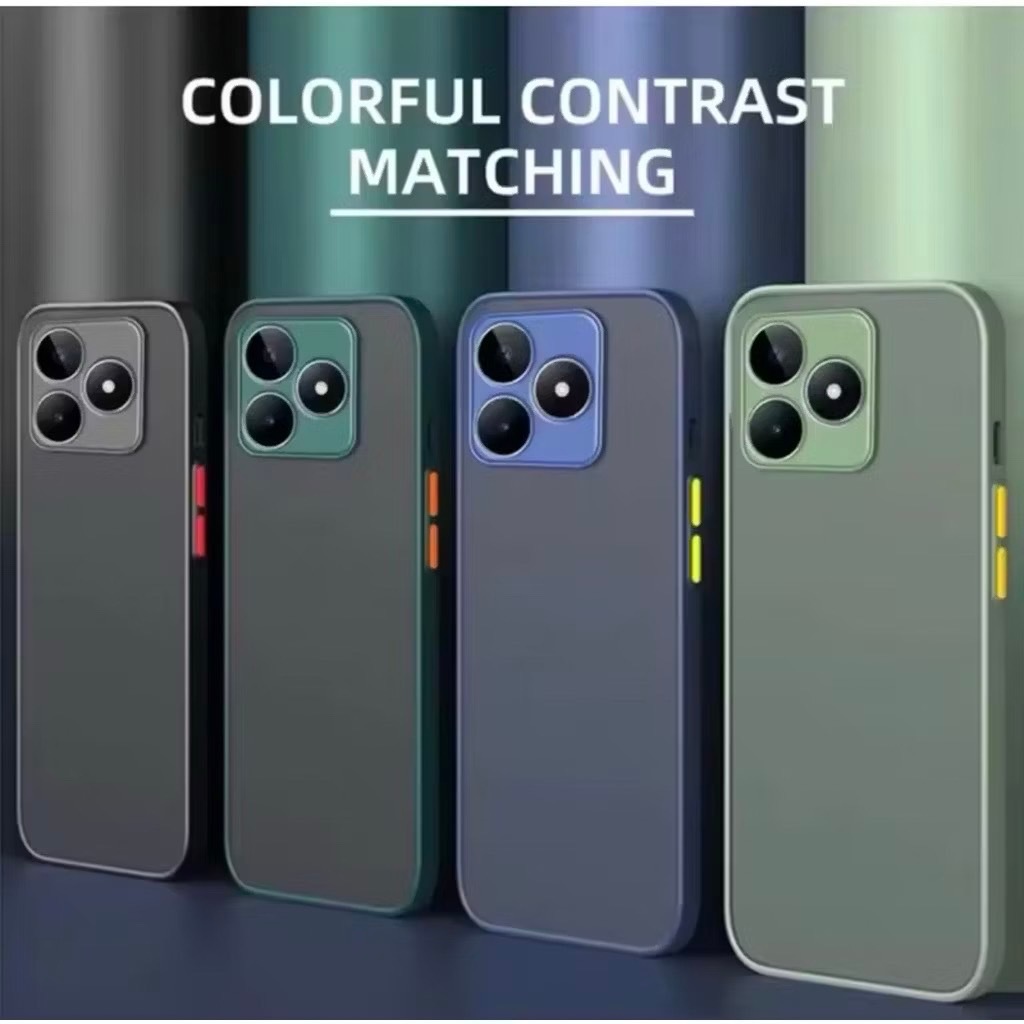 เคส ขอบสี หลังด้าน ขุ่น สำหรับรุ่น Smart9 Hot50i ฝาหลัง กันกระแทก