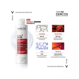 [*ของแท้ ฉลากภาษาไทย] Vichy Dercos Energy+Aminexil/Conditioner/Anti-Dandruff/Conditioning Shampoo