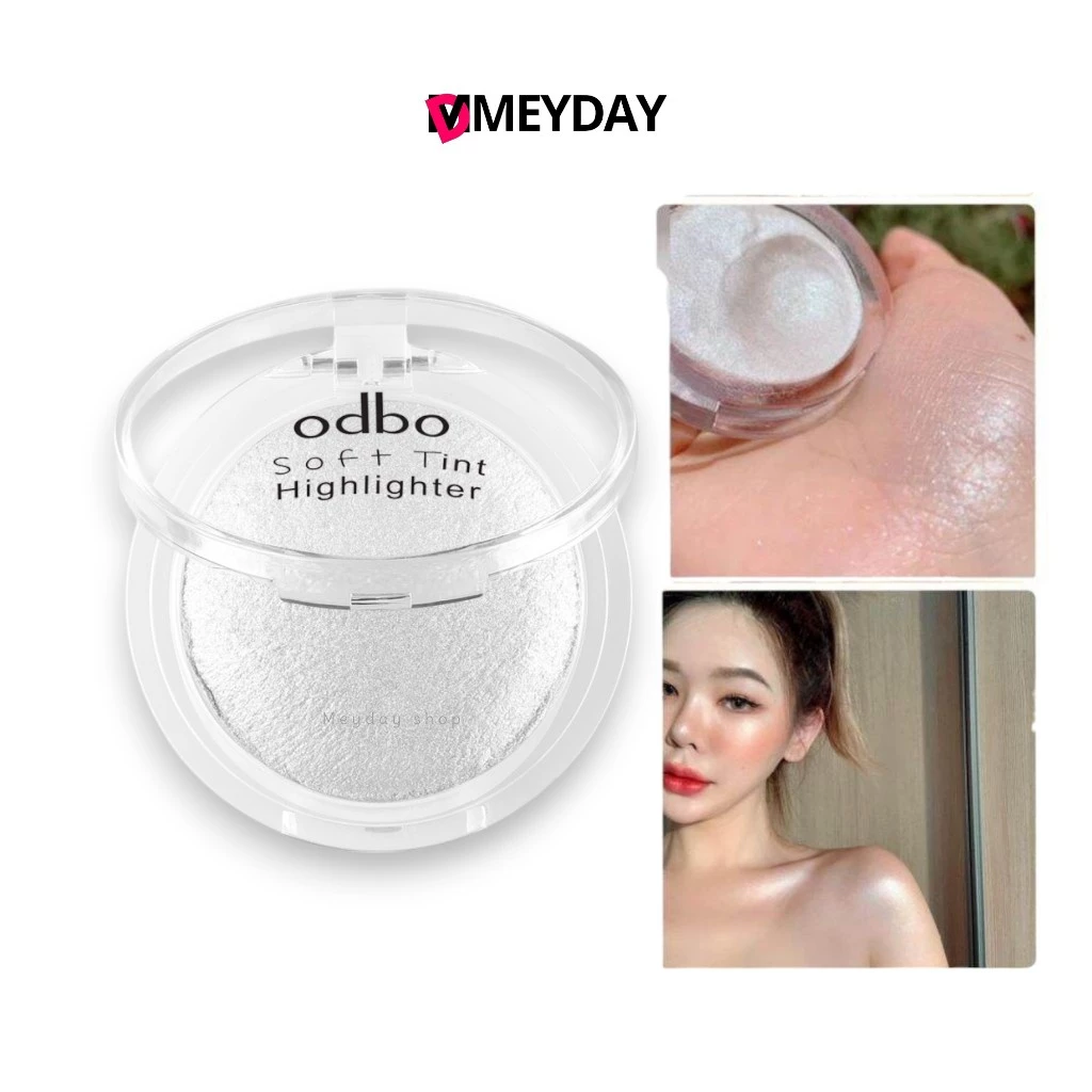 (OD173) odbo โอดีบีโอ ซอฟท์ ทินท์ ไฮไลเตอร์ SOFT TINT HIGHLIGHTER ไฮไลท์เนื้อคุกกี้ผสมชิมเมอร์แบบบางเบา