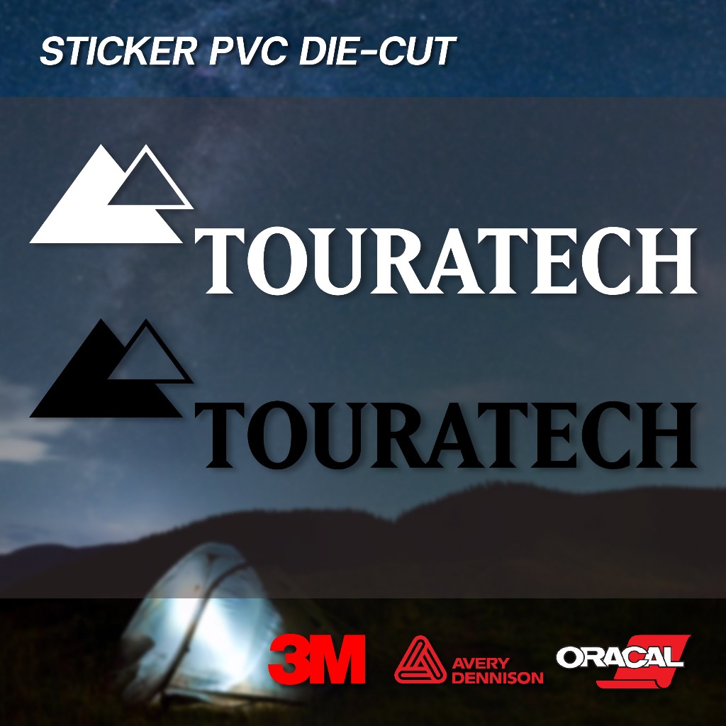 (D033) สติกเกอร์ไดคัท Touratech ทัวราเทค สติกเกอร์ PVC งานไดคัท กันแดดจัดๆ กันน้ำ สินค้าคุณภาพ พร้อมส่ง