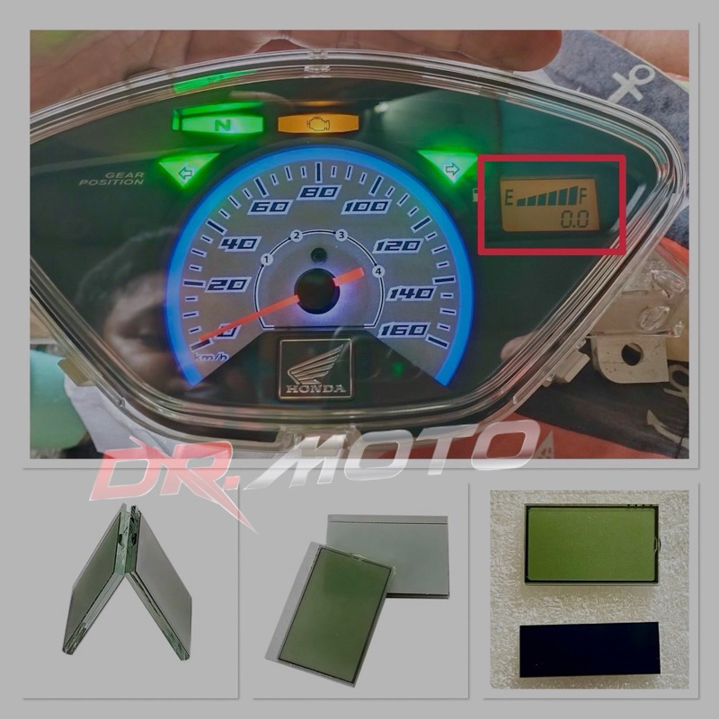จอแก้วแท้ เกจน้ำมัน สำหรับ Honda Wave125i/Wave125s สตาร์ทมือ – พรีเมียม 100% พร้อมติดตั้งง่าย!"