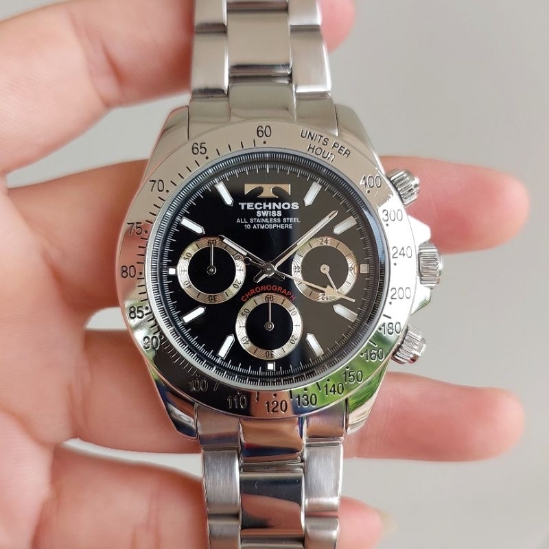 นาฬิกา TECHNOS SWISS Chronograph มือสองของแท้100%