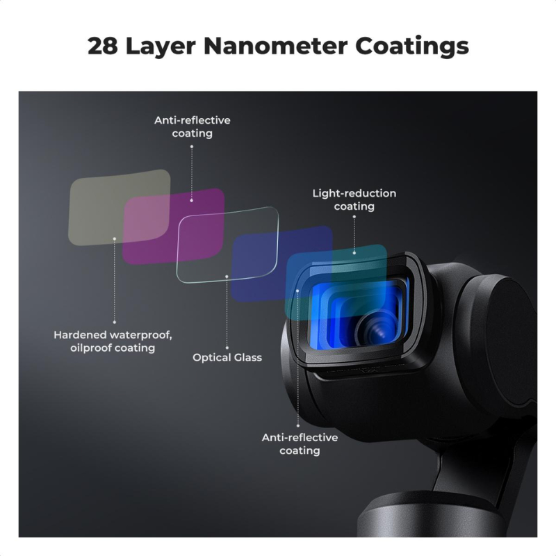 K&F DJI Osmo Pocket 3, Filters Kit Anamorphic+Macro+Enlarged+ND8+ND32+ND128 (SKU.2294)