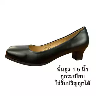 CSB รองเท้าคัดชู MP85-847 แบบถูกระเบียบใส่เรียนหรือรับปริญญา ส้นหนาสูง 1.5 นิ้ว พร้อมส่ง