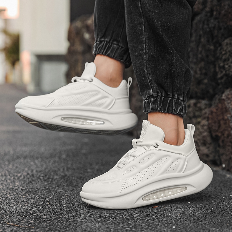 【Venous】2025 รองเท้าสีขาวเกาหลีสำหรับผู้ชาย รองเท้าผ้าใบหนาแบบต้นฉบับสำหรับผู้ชาย รองเท้ากีฬายางสำหรับผู้ชาย - รูปที่ 6