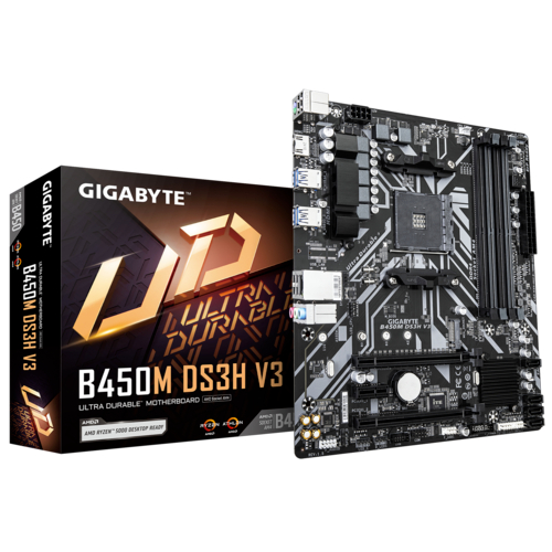 MAINBOARD (เมนบอร์ด ) GIGABYTE B450M DS3H V3 (rev. 1.5)