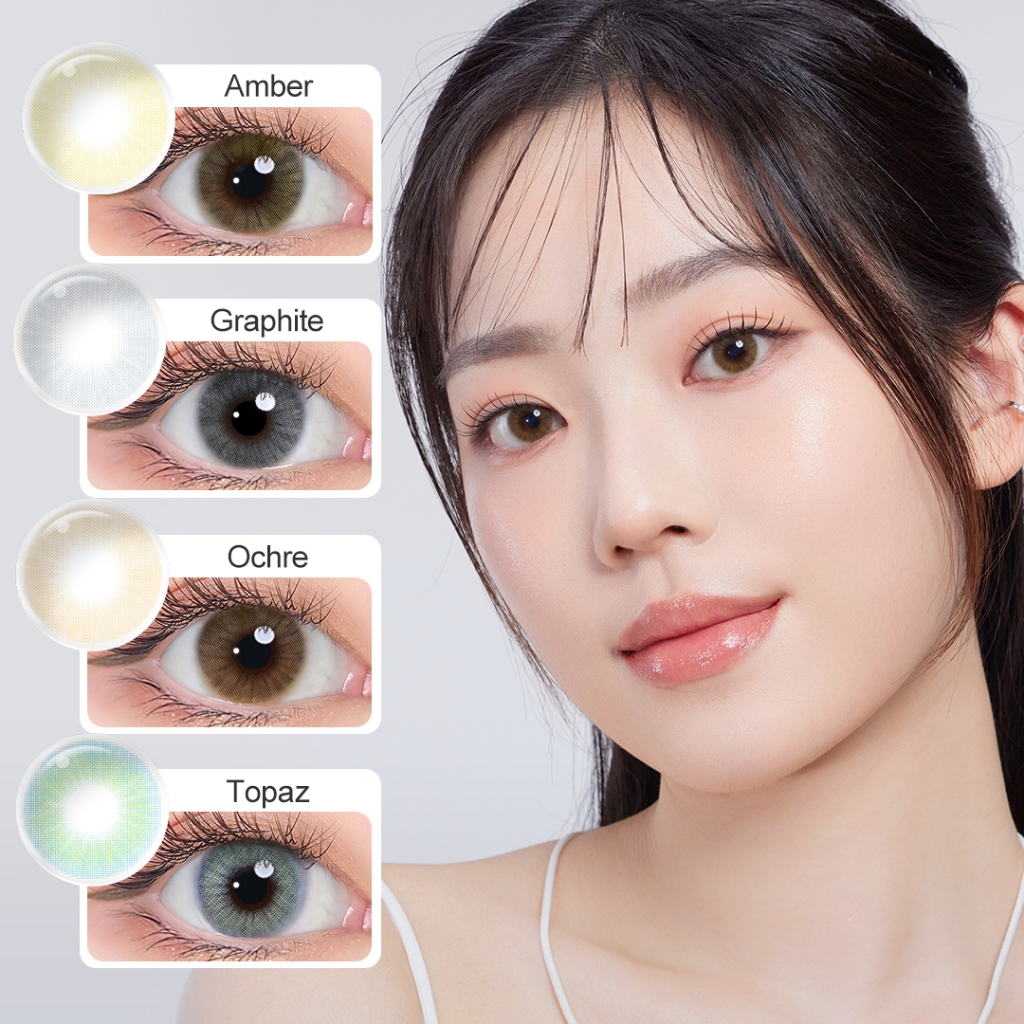 [0.00 ~ -8.00] Magister คอนแทคเลนส์ 6 เดือน แว่นตาสายตาสั้น 14.00mm แว่นตาสายตาสั้น สีเทาธรรมชาติ คอนแทก