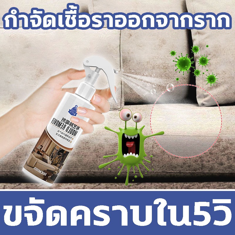 กำจัดเชื้อราออกจากราก XHS ฆ่าเชื้อรา สเปรย์กำจัดเชื้อรา น้ำยากำจัดเชื้อราบนโซฟาผ้า 280ml แก้ปัญหาเชื้อราบนโซฟา