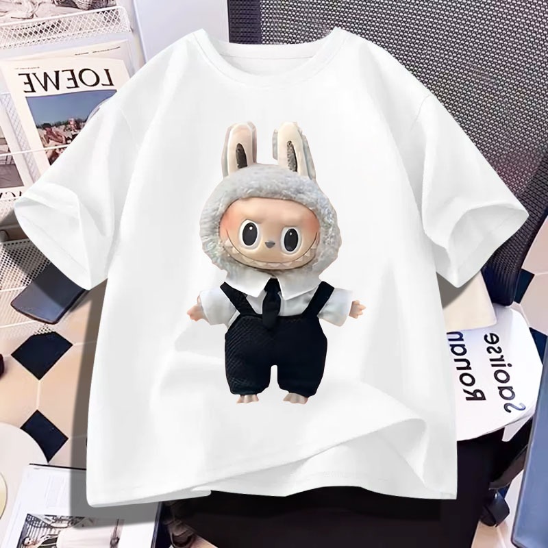 D919 เสื้อยืดแขนสั้น ใส่ได้ทั้งชายและหญิง ลายแฟชั่นสวย