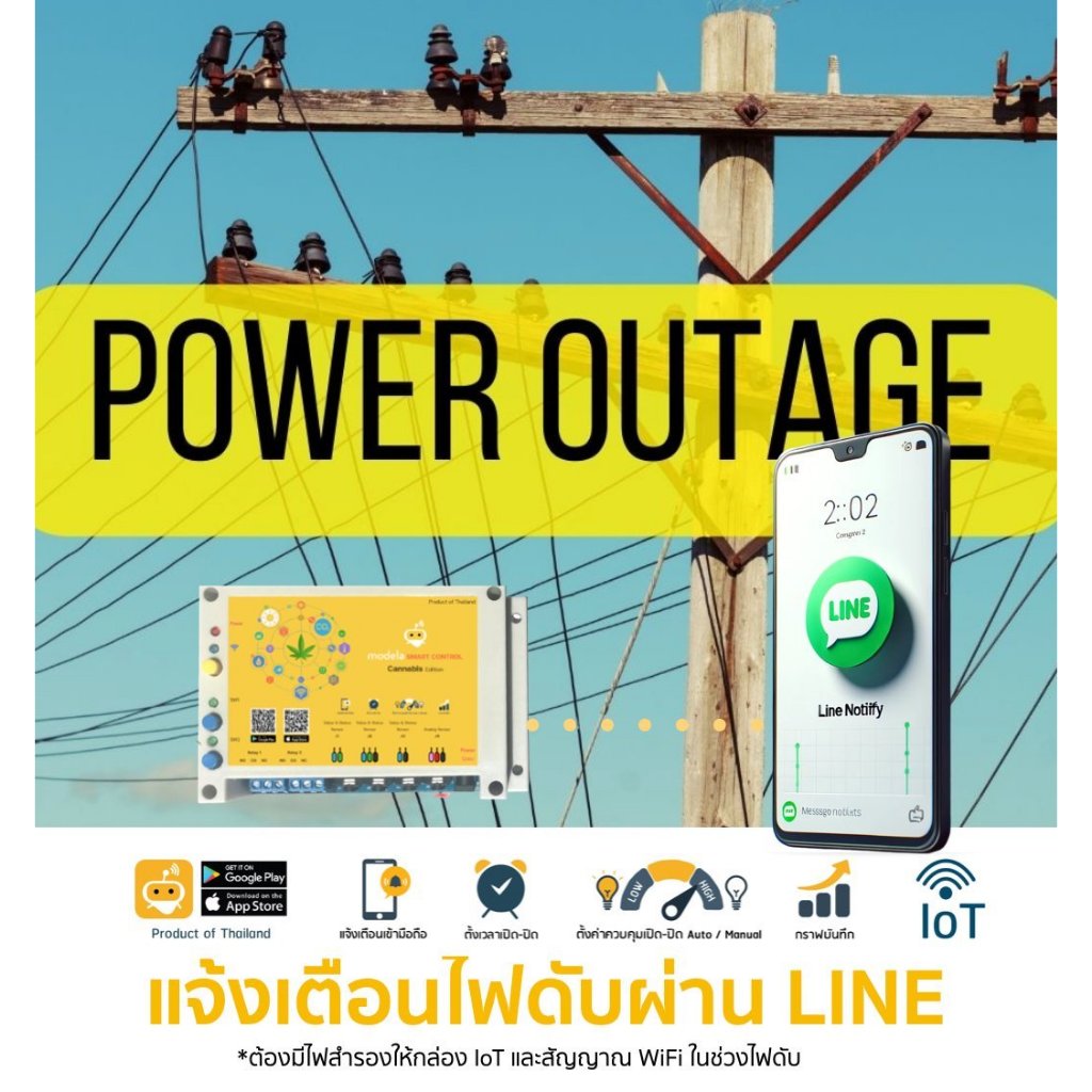 แพคเกจแจ้งเตือนไฟดับอัจฉริยะ