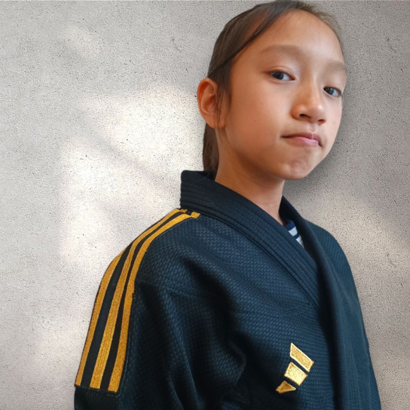 ชุดยูยิตสู​ สีดำ adidas CHALLENGE 2.0 Jiu-jitsu/BJJ uniform - Black (JJ350BK)