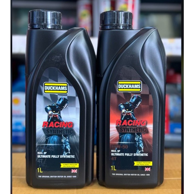 น้ำมันเครื่อง Duckhams Racing Synthetic 10W40 / 10W-50 JASO MA2 API SP