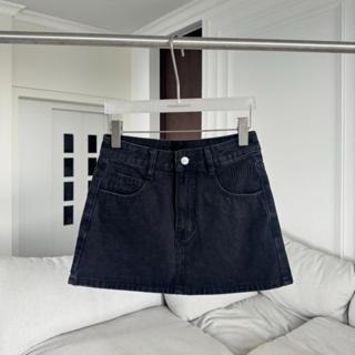 PTJ30188 กระโปรงยีนส์เอวต่ำ PROMTHONG (มีซับใน)