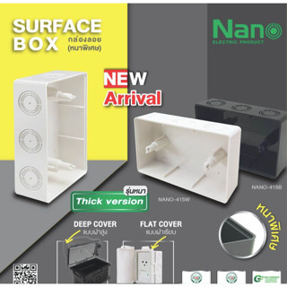 กล่องลอย บล๊อคลอย บ๊อกลอย สำหรับฝาครอบแผงหน้ากากกันน้ำ 1 ชิ้…