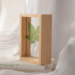 กรอบรูปกระจกอะครีลิค ใสสองด้าน DIY สะสมใบไม้ร่วง ของตกแต่งเฟอร์นิเจอร์ กรอบรูปตั้งโต๊ะ