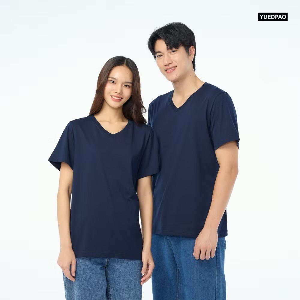 Yuedpao⚡️เสื้อยืดคอวี ไม่ย้วย  รุ่น Ultra Soft Non-Iron Set Basic_คอวี - รูปที่ 3