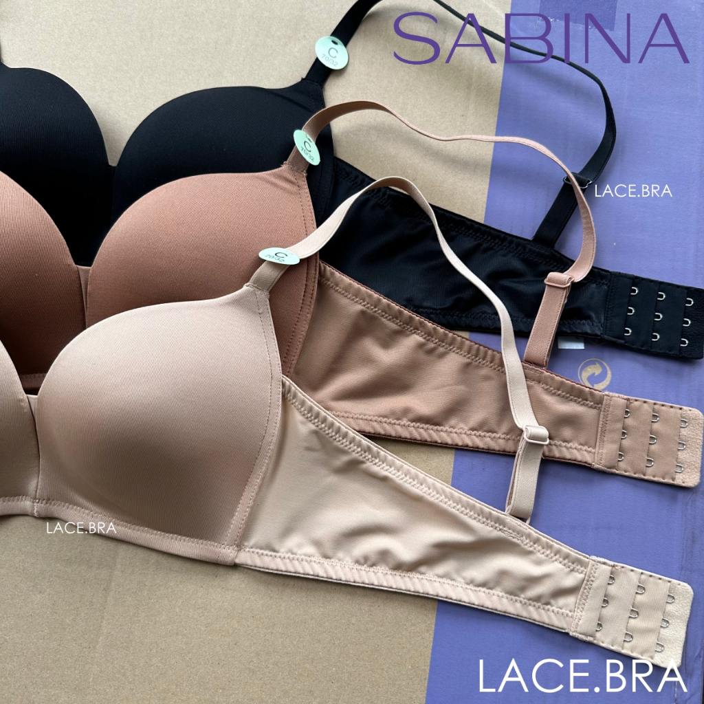 รหัส SBXI1111 Sabina ซาบีน่า เสื้อชั้นใน Invisible Wire (ไร้โครง) รุ่น Modern V รหัส SBXI1111CD สีเนื้อ - รูปที่ 5