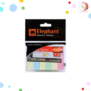 Elephant กระดาษโน๊ต กระดาษโน๊ตกาวในตัว อินเด็กซ์นีออน 12x50 มม. 80 แผ่น จำนวน 1 ชิ้น