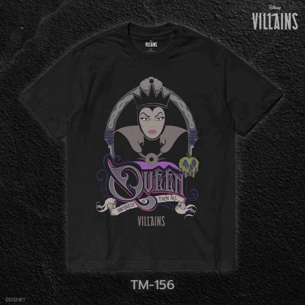 Power 7 Shop เสื้อยืดการ์ตูน "Evil Queen" ลิขสิทธิ์แท้ DISNEY (TM-156)