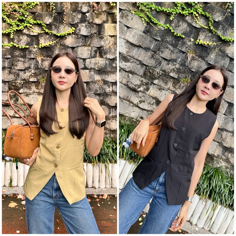 Autumn vest 🍒เสื้อvestสองสี