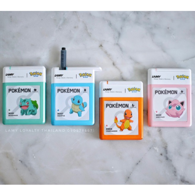 **พร้อมส่ง**ตลับเก็บหมึกหลอด Lamy T10 ลาย pokemon และ Pikachu Lamy Pokemon limited 2022