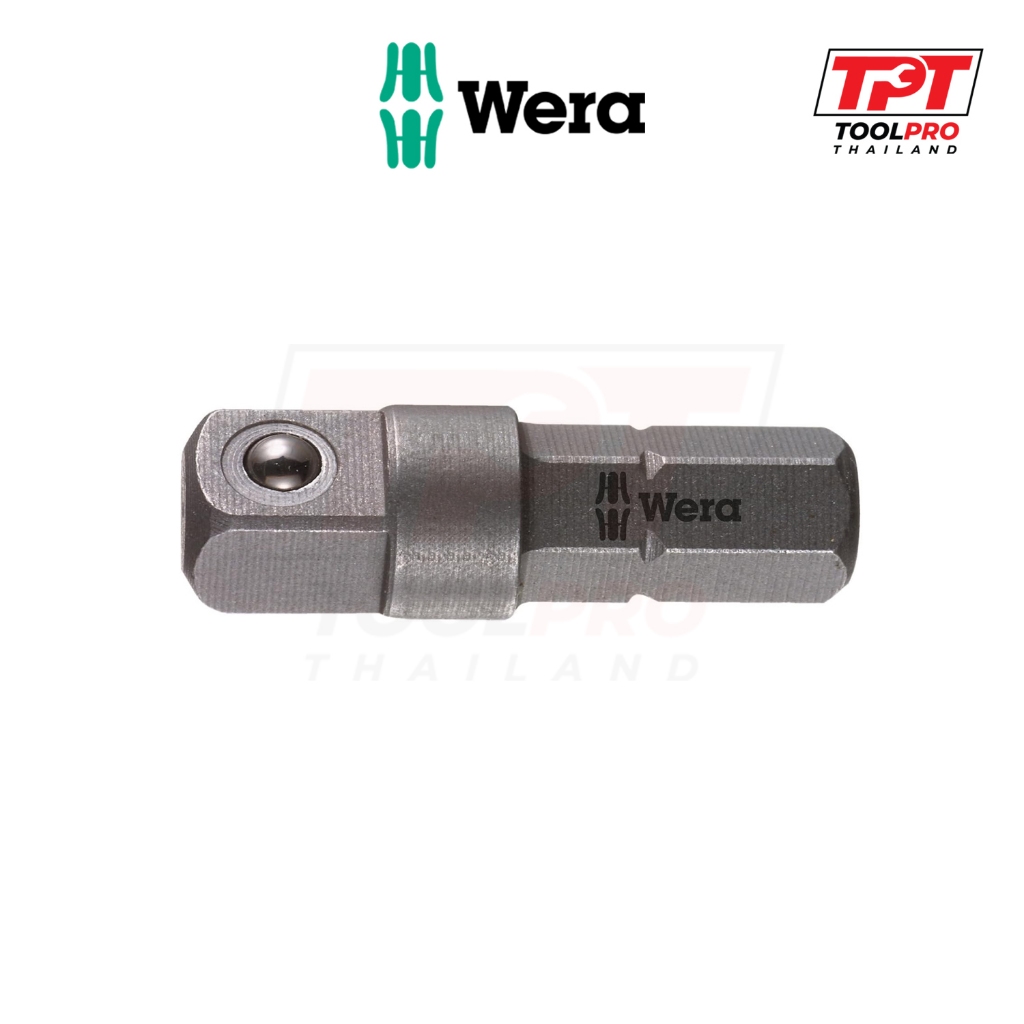 Wera อะแดปเตอร์ 1/4"HEX - 1/4"DR Adapter, 870/1 (05136000001)