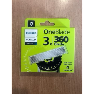Philips Norelco OneBlade, 360 Blade and SkinProtect Blades, Pack of 1 or 2 or 3 Blades, Genuine, New In Box (New)