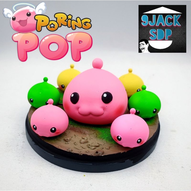 Ragnarok online ของสะสม poring model resin mmorpg game