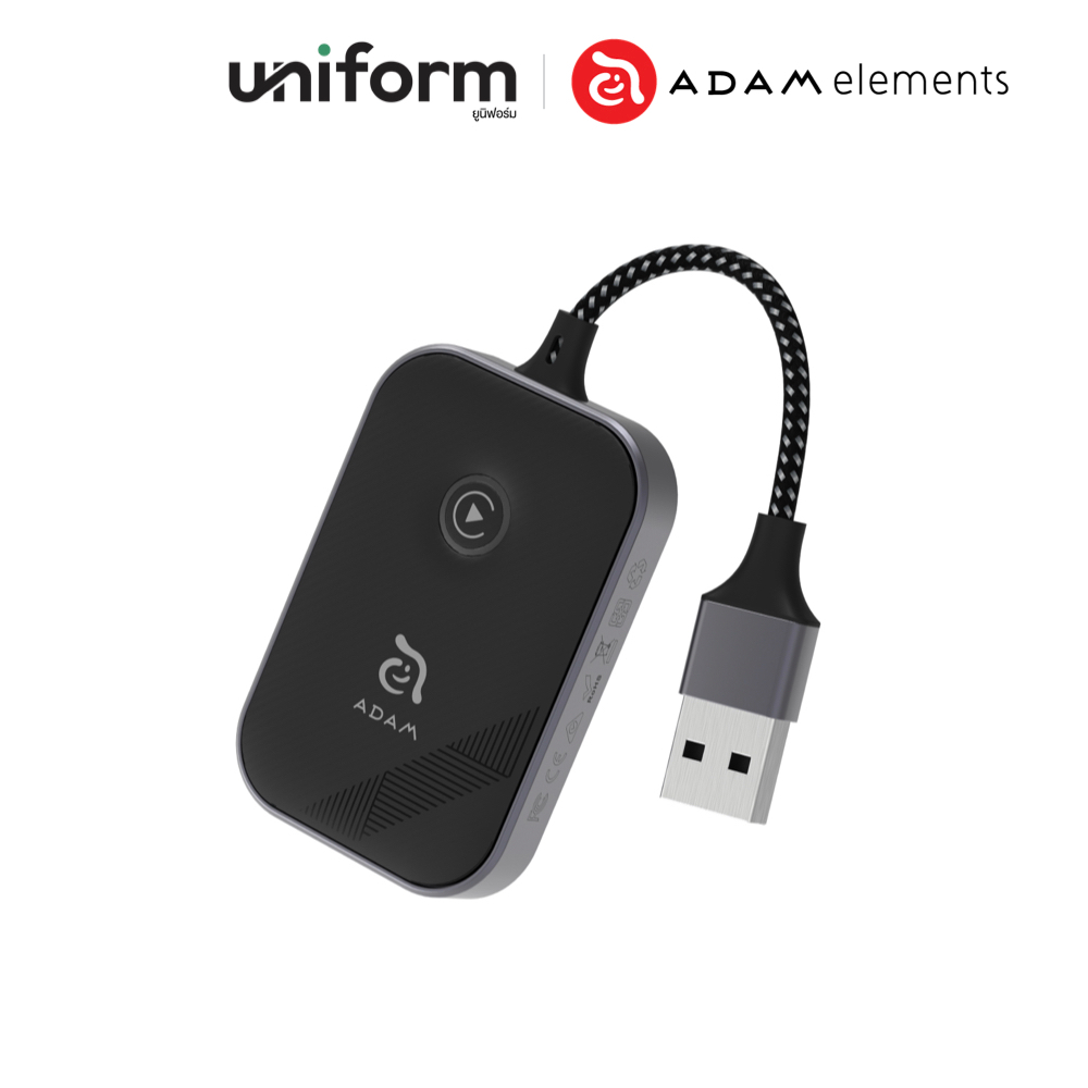 ตัวรับสัญญาณ ADAM elements CarGo CarPlay Wireless Adapter ตัวรับสัญญาณบลูทูธ สำหรับ CarPlay