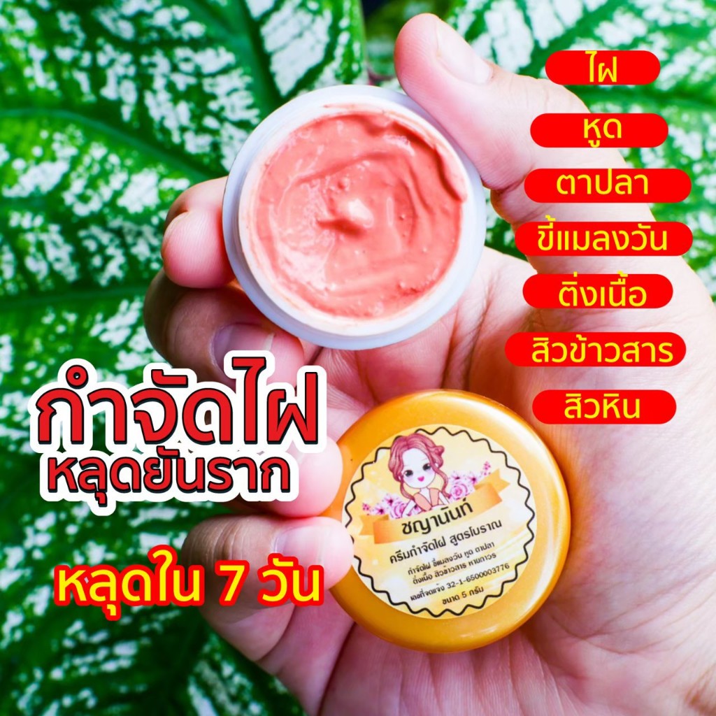 ครีมไฝ ชญานันท์ ขี้แมลงวัน ติ่งเนื้อ หูด ตาปลา แก้ปัญหา กระ สิวหิน ครีมแต้มไฝชญานันท์ หูด จี้ไฝ แต้มไฝ ของแท้100%