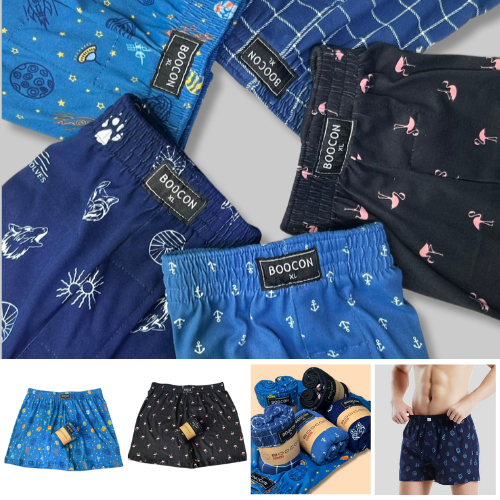 Boocon boxer ผู้ชาย ผ้านุ่ม กางเกงบ๊อกเซอร์ผู้ชาย บ็อกเซอร์ บ๊อกเซอร์ลาย กางเกงขาสั้น